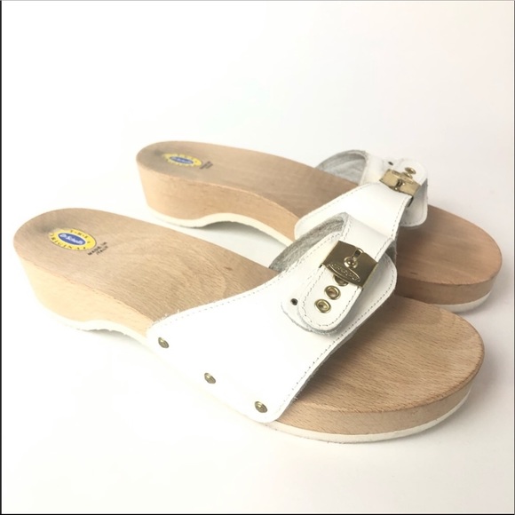 scholl wooden sandals